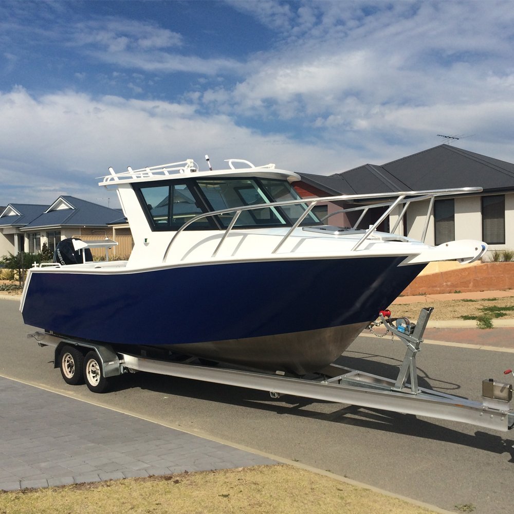 7.2 Meters Customizable Aluminum Alloy Fishing Boat / Boat for Leisure Powered With Outboard Engine